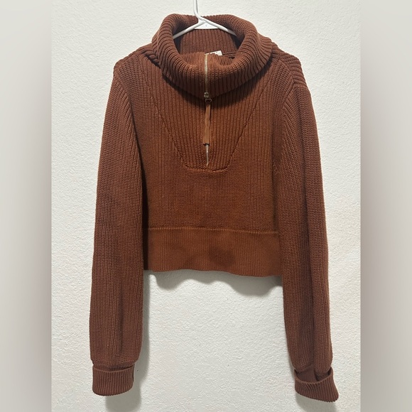 Varley Mentone‎ Half-Zip Sweater in Tortoise Shell size XS - Picture 1 of 10